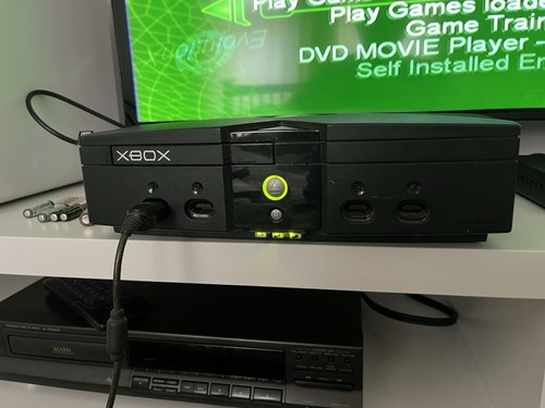 Original xbox console with - original,