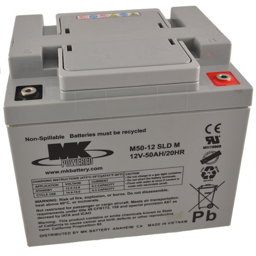 Pair 12v 50ah agm - x, power
