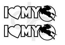 IVECO TRUCK I LOVE MY IVECO X2 DECALS S-WAY STRALIS TRUCKING HAULAGE LORRY