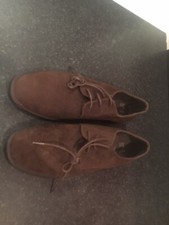 MENS BROWN SUEDE SHOE LACE-UP SIZE 9 NEW - PRIMARK