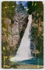 Glen Ellis Falls, White Mountains, New Hampshire (1952) - Vintage PC