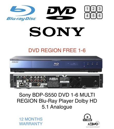 Sony bdp s550 - bdp-s550, multi