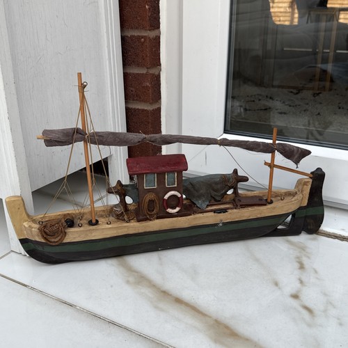 Wall hanging vintage fishing