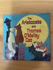 RARE VINTAGE ARISTOCATS DISNEY 7 VINYL RECORD THOMAS O’MALLEY CAT MFP