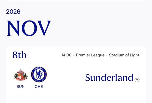 2026 sunderland v chelsea - v,