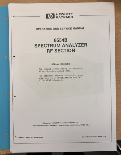 8554b spectrum analyzer rf - analyzer,