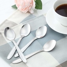 Stainless steel teaspoons - stainless, 11