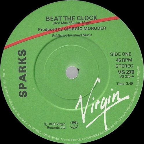 Sparks beat the clock - sparks, 7"