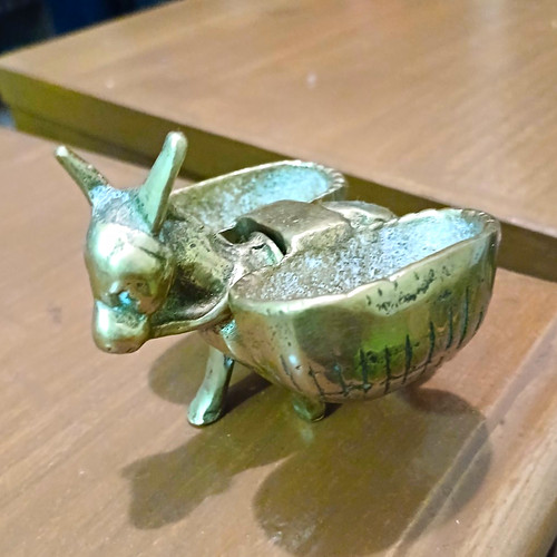 Brass donkey ornament - brass, figurine