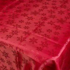 Damask Red Snowflake Jacquard
