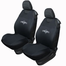 2 Black Front Car Seat Covers