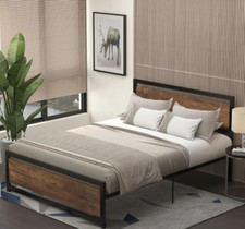Rustic Bed Frame Large Metal