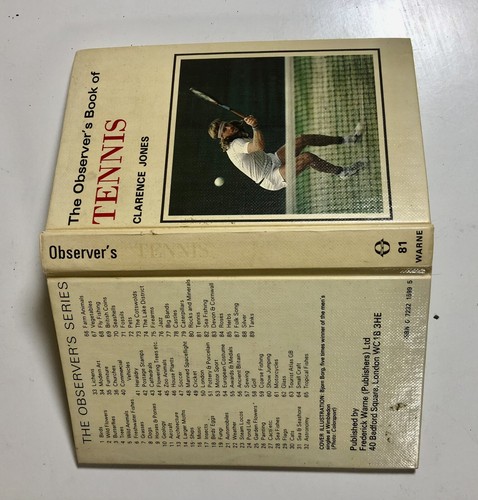 The observer book tennis - book,