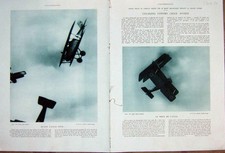 Antique Old Print Aviation Albatros Air-Plane Foe.Jpger Rumpier French 1932