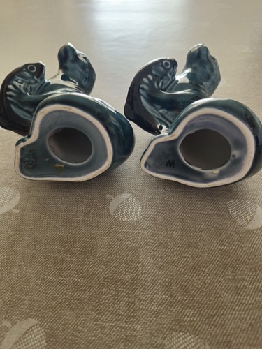 Pair poole pottery blue - of,