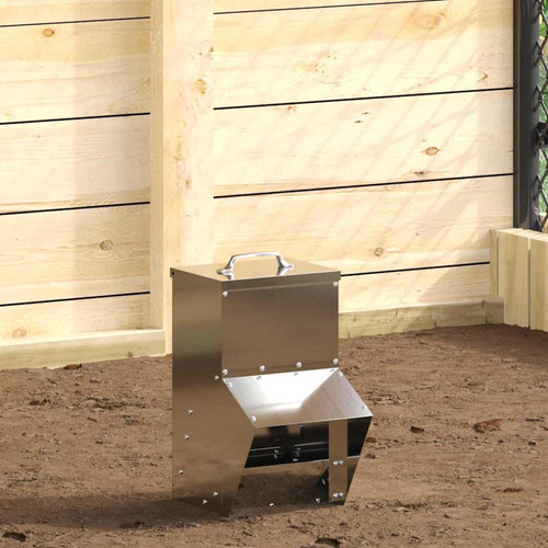 Chicken feeder galvanised - chicken,