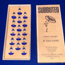 Subbuteo  International Table Rugby Team figures Scotland / France boxed