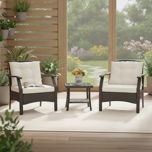Rattan bistro set - bistro,