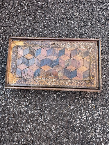 Antique tunbridge ware box - ware,