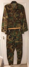 US Army Woodland Camo Uniform Set Major Rank Medium Vintage Military 