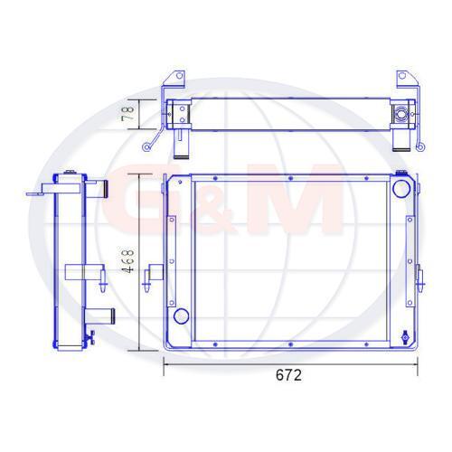 Radiator for forklift truck - for,