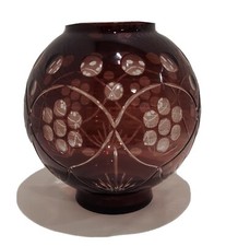 Bohemian Czech Glass Cut to