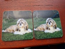 Shih Tzu coaster Shih Tzus drinks coaster Shih-Tzu dog coasters damaged dogs