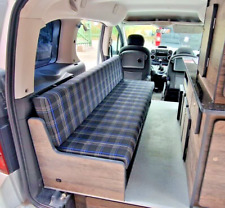 Micro camper seat/bed with heavy duty runners.