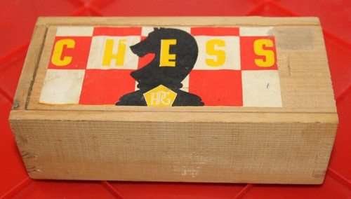 Chess set vintage wooden fine - wooden,