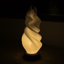 Sculptural Flame Lamp