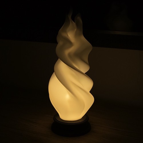 Sculptural flame lamp - flame,
