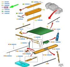 FORD RANGER T6 MK1 Tonneau Cover Handle A66SX-26501C10-GA 1867870 NEW