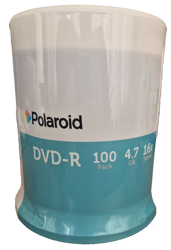 Polaroid dvd 100 - pack, 4.7gb