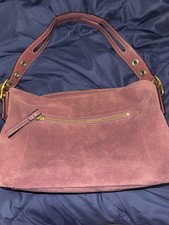 Coach Plum Suede Shoulder Bag