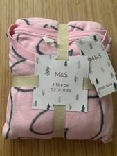 M&S Girls Pyjamas Soft Fleece