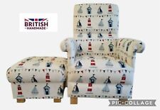 Fryetts Maritime Blue Fabric