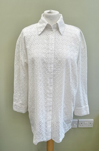 Zara white broderie anglaise - zara,