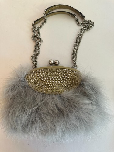 Coach ostrich feather studded - ostrich,