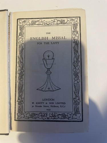 English missal for the laity - english,