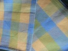 Vintage Laura Ashley Mitford Check Tablecloth 128cm x 86cm