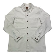 COMMON PEOPLE Overshirt Men's M Ecru Beige Chore Jacket Twill Worker Oi Polloi