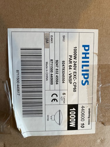 Box philips par64 1000w - box,