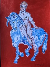 Erotic Art Original Inktense