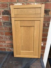 SOLID OAK IN FRAME STYLE KITCHEN DOOR 400 WIDE x 570mm HIGH + 400 x 140  DZ579