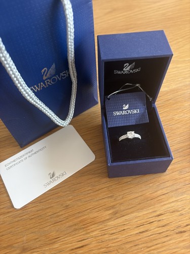 Swarovski ring rhodium - ,