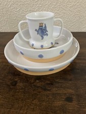 IKEA Smaskig Kids Plate Bowl And Double Handle Cup