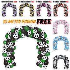 Football Balloon Arch Garland Kit Balons Black & White Birthday Boy Party Decor