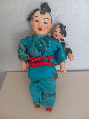 Vintage chinese porcelain doll - vintage,