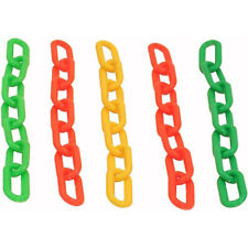 Colourful Plastic Chain Links - Large - Foot Parrot Toy & Parrot Toy Making Part