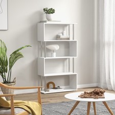HOMCOM Zig Zag Bookcase 5